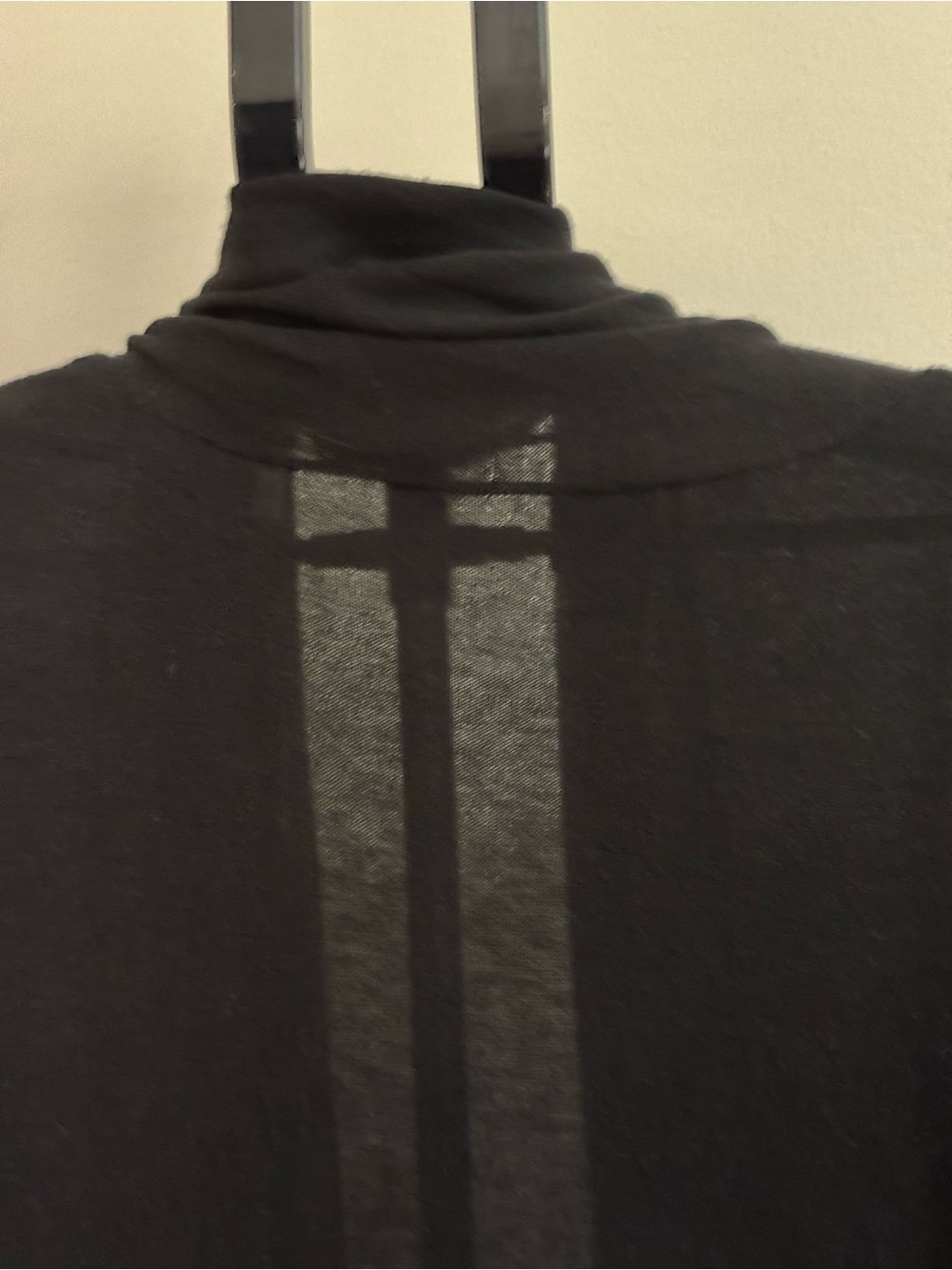 Elie Tahari Black Open-Front Long Cardigan - Size XL - Picture 4 of 12